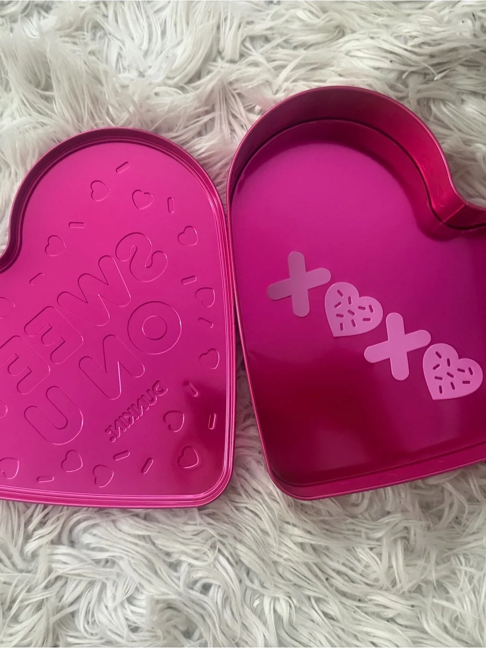 Sweet On U Pink Heart Tin - Valentine's Party Treat Box